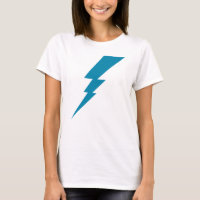Camiseta Blue Flash Lightning Bolt