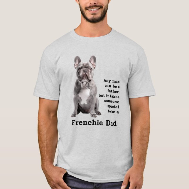 Camiseta Blue Frenchie Dad (Anverso)