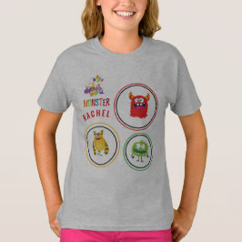 Camiseta Blue FUN Monster KIDS Child Name