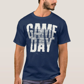 Camiseta Blue Gameday Grunge Vintage Day