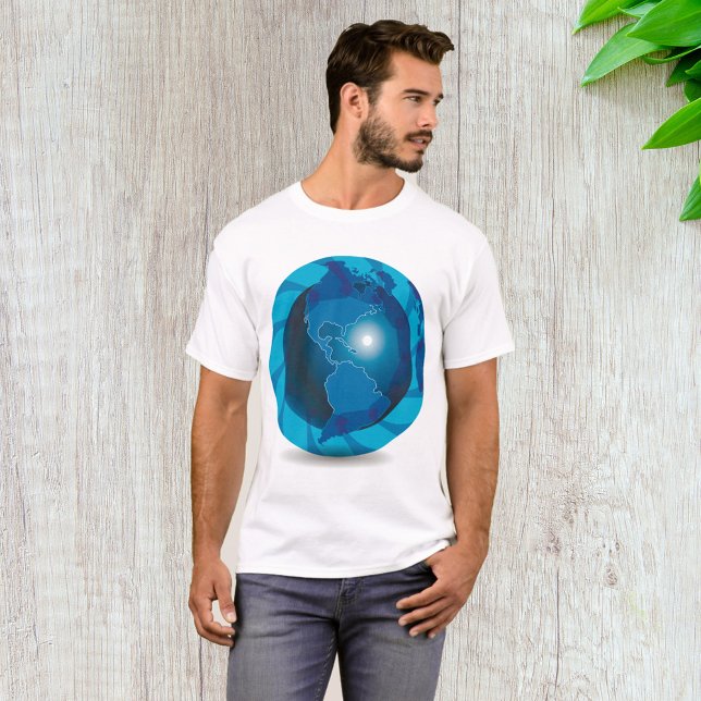 Camiseta Blue Globe Mens T-Shirt (Subido por el creador)