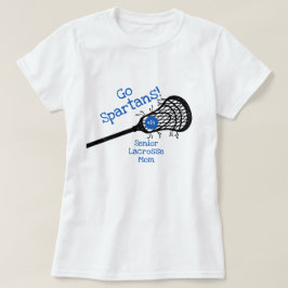 Camiseta Blue Go Team Lacrosse Mom