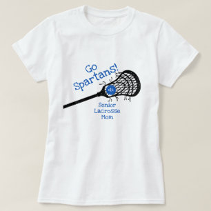 Camiseta Blue Go Team Lacrosse Mom