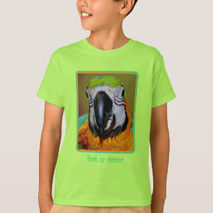 Camiseta Blue Gold Macaw Parrot Resumen Personalizado