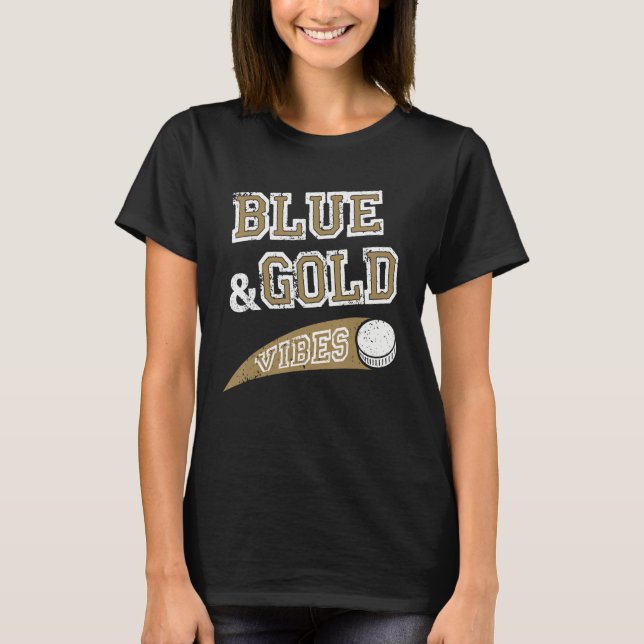 Camiseta Blue & Gold Vibes Hockey Team Fan_1 (Anverso)