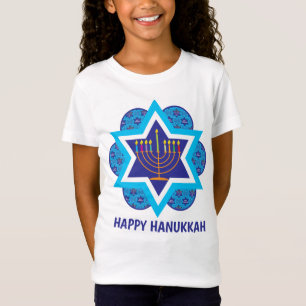 Camiseta Blue Happy Hanukkah