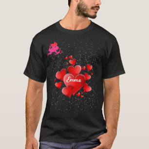 Camiseta Blue heart romantic wallpaper