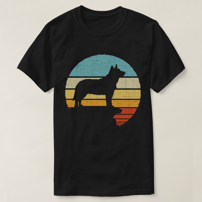 Camiseta Blue Heeler Australian Cattle Dog Retro Dog Puppy (Diseño del anverso)