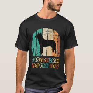Camiseta Blue Heeler Australian Cattle Dog Vintage Sunset