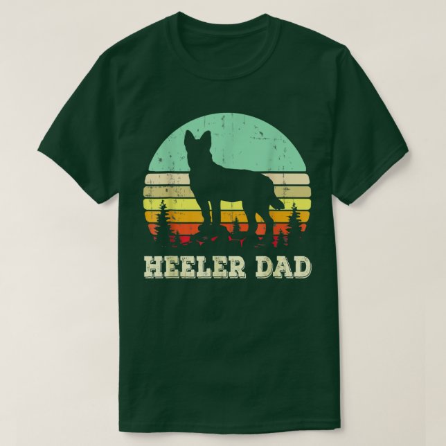 Camiseta Blue Heeler Dog Dad Australian Cattle Dog Lovers F (Diseño del anverso)