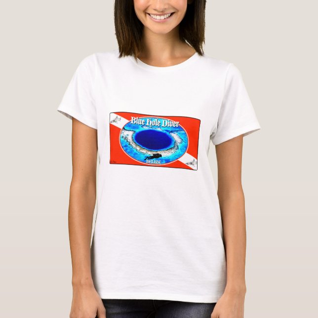 Camiseta Blue Hole Diver Basic (Anverso)