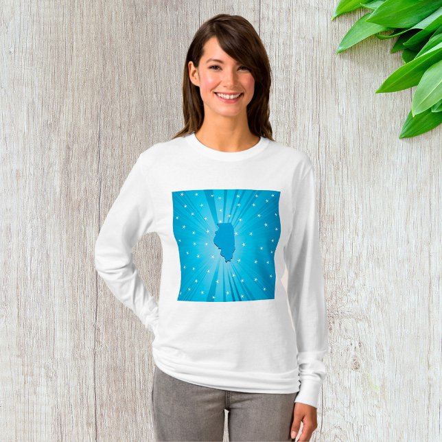 Camiseta Blue Illinois Womens Long Sleeve (Subido por el creador)