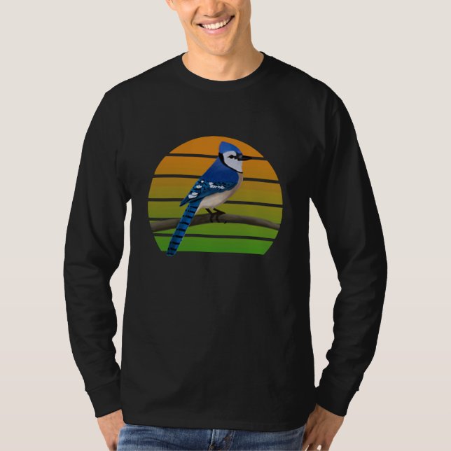 Camiseta Blue Jay Bird Birder Bird Birdwatcher Animal Biolo (Anverso)