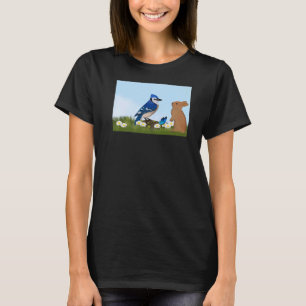 Camiseta Blue Jay Bird Bunny Spring Birdwatcher Animal Biol