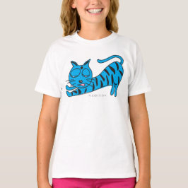 Camiseta Blue Kitty Stretch Girl T-Shirt