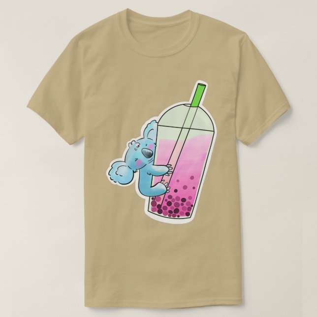 Camiseta Blue Koala ama el té de burbujas (Diseño del anverso)