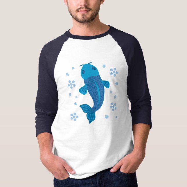 Camiseta Blue Koi Fish (Anverso)