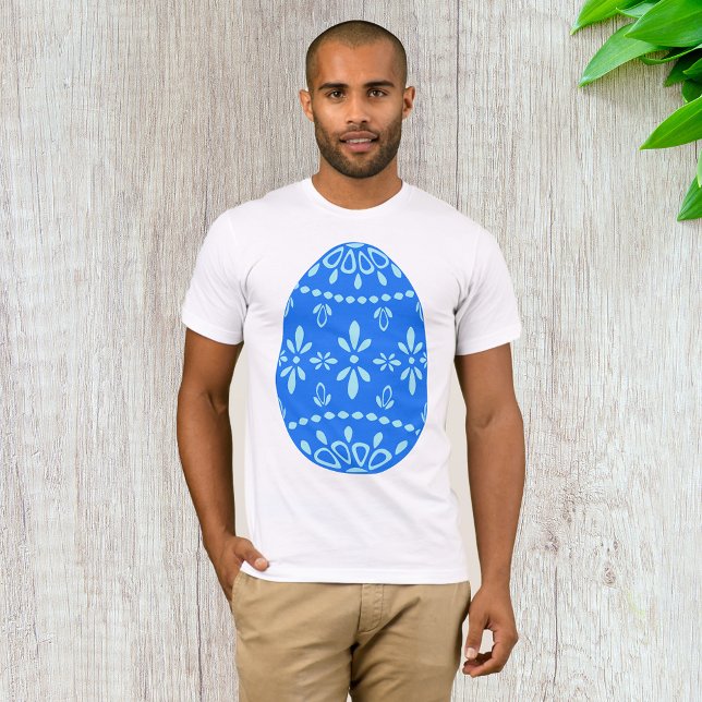 Camiseta Blue Lace Easter Egg Mens T-Shirt (Subido por el creador)