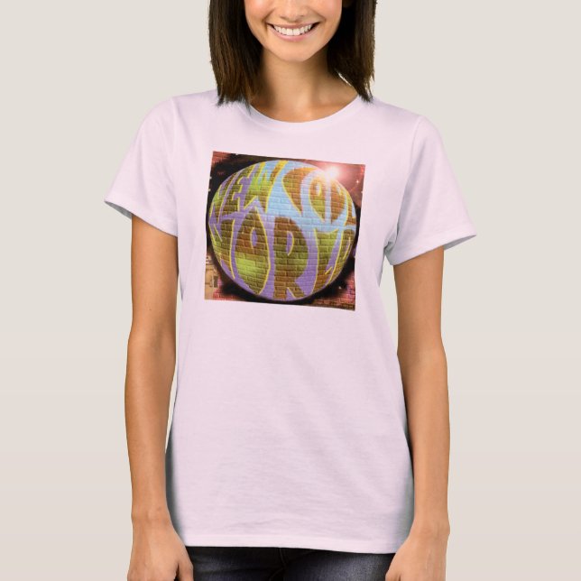Camiseta Blue Ladies "NCW" Planeta de CD Larga Manga (Anverso)