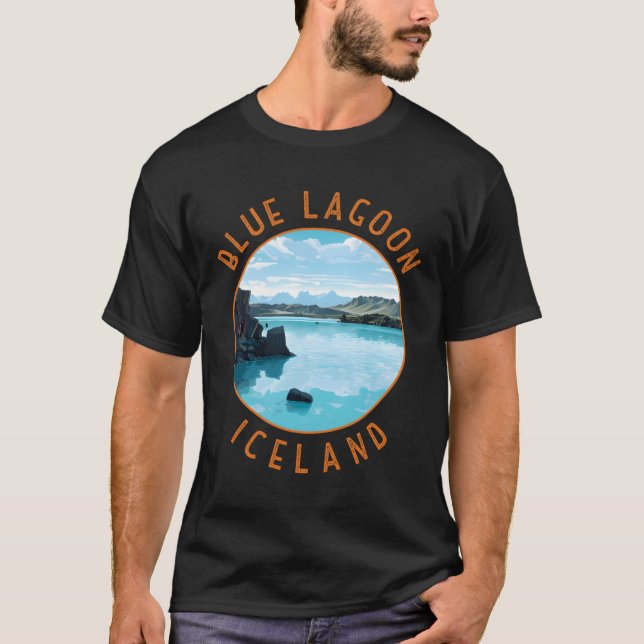 Camiseta Blue Lagoon Islandia Círculo perturbado (Anverso)