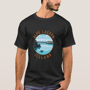 Camiseta Blue Lagoon Islandia Molestias Círculo Larga Manga