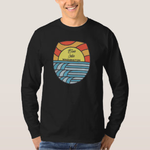 Camiseta Blue Lake Washington Wa Sunset Vacation Souvenir