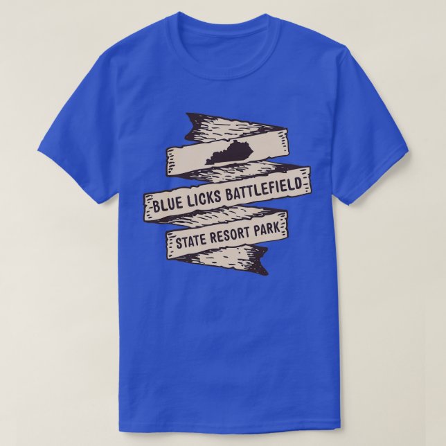 Camiseta Blue Licks Parque Estatal Battlefield Kentucky KY  (Diseño del anverso)