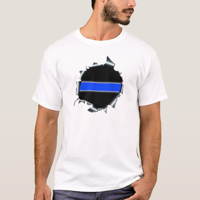 Camiseta Blue Line fino (Anverso)