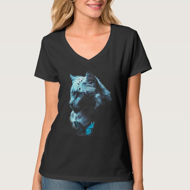 Camiseta Blue Lion Blue eyes Big Cat (Anverso)