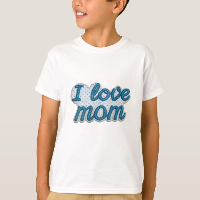 Camiseta Blue Love for Mom (Anverso)