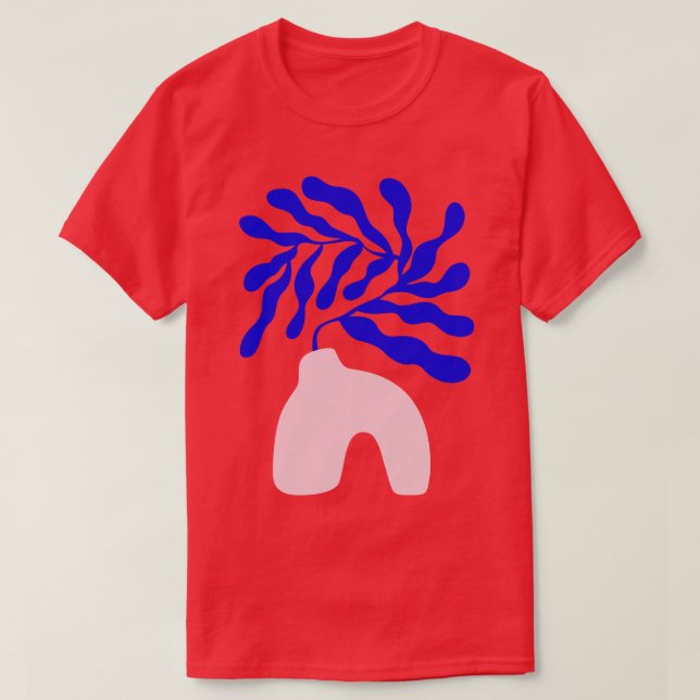 Camiseta Blue Matisse Ferns II (Diseño del anverso)