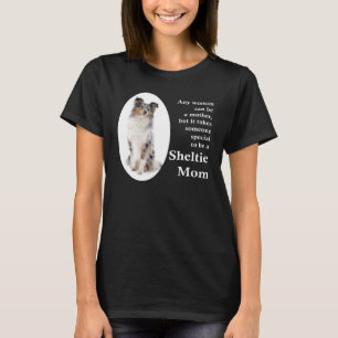 Camiseta Blue Merle Sheltie Mom T-Shirt