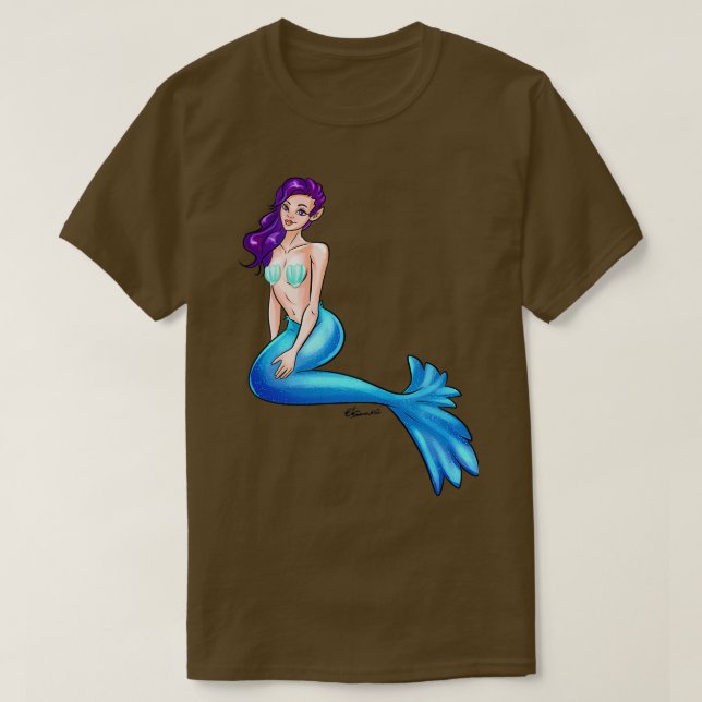 Camiseta Blue Mermaid (Diseño del anverso)