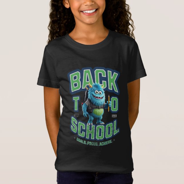 Camiseta Blue Monster's Back-to-School Mission! (Anverso)