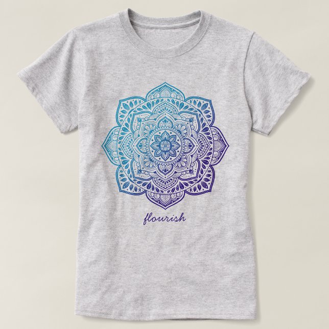 Camiseta Blue Moon Mandala Yoga T-Shirt (Subido por el creador)
