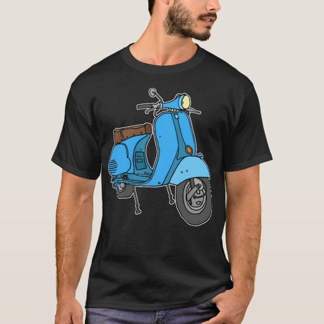 Camiseta Blue Motor Scooter (Anverso)