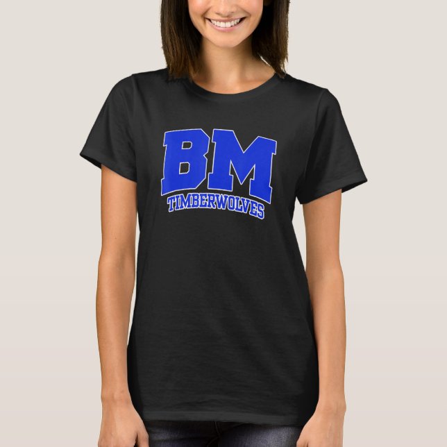 Camiseta Blue Mountain Community College Timberwolves 01 (Anverso)