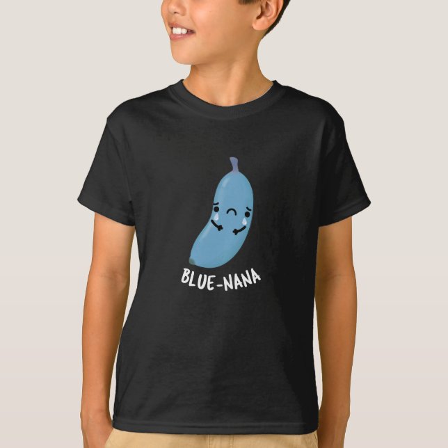 Camiseta Blue-nana Funny Banana Pun Dark BG (Anverso)