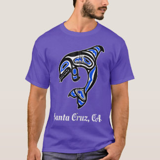 Camiseta Blue Native American Cruz Santa CA Tribal Orca Kil