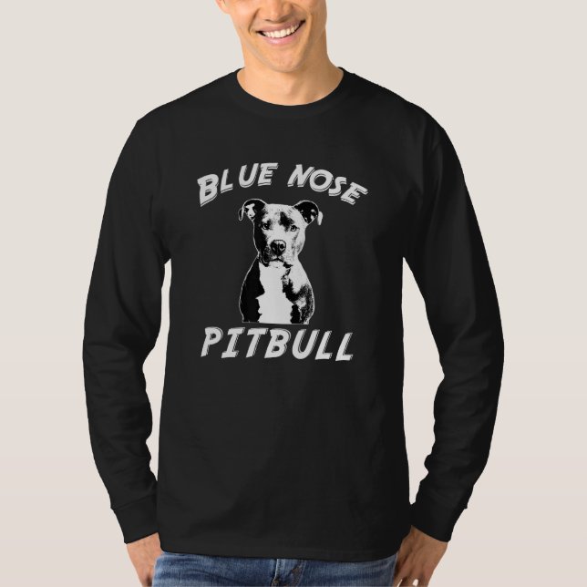 Camiseta Blue Nose Pitbull Perro Puppy Rescate Animal (Anverso)