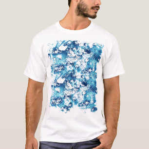 Camiseta Blue Paint Splatter