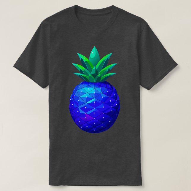 Camiseta Blue Pineapple TShirt 1 (Diseño del anverso)