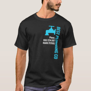 Camiseta Blue Pipe Your Business Name Faucet