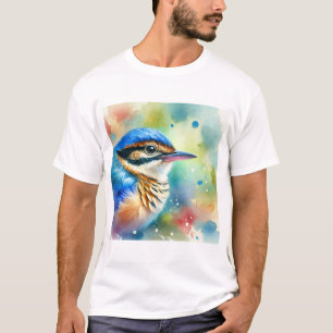 Camiseta Blue Pitta Bird 050824AREF126 - Watercolor
