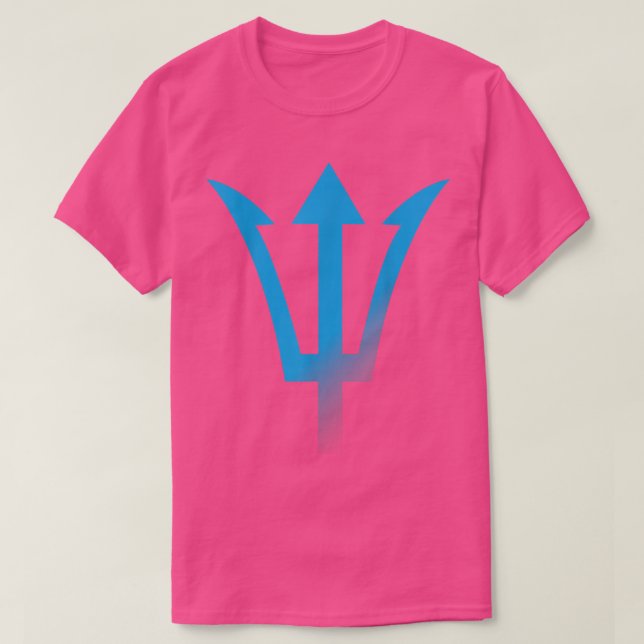 Camiseta Blue Poseidon Symbol Trident Ancient Lord Greece K (Diseño del anverso)