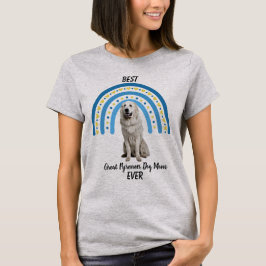 Camiseta Blue Rainbow Best Great Pyrenees Dog Mom
