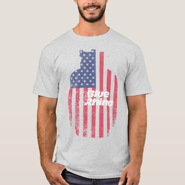 Camiseta Blue Rhino "American Tank" (color) (Anverso)