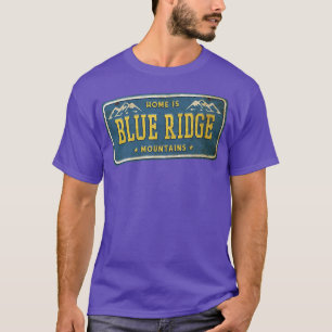 Camiseta Blue Ridge Georgia Home GA Car Plate Mountains Hom