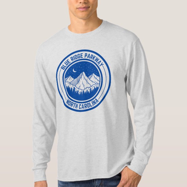 Camiseta Blue Ridge Parkway Scenic Byway Virginia NC regalo (Anverso)