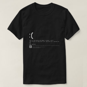 Camiseta Blue Screen Error Retro T-Shirt